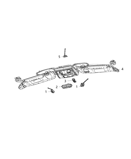 2017 Dodge Grand Caravan Lamps, Front Map Diagram