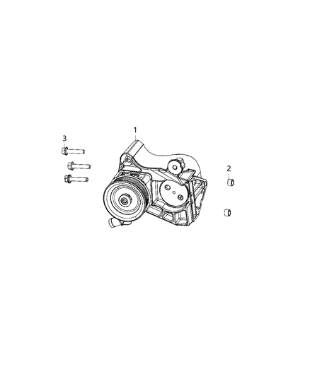 2021 Ram ProMaster 2500 Pump-Power Steering Diagram for 68192878AA