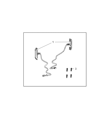 2018 Ram 3500 Pickup Light Kit, Cargo Diagram