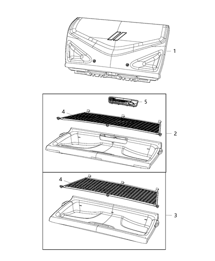 2018 Dodge Challenger Tray-Cargo Diagram for 6RP40DX9AA