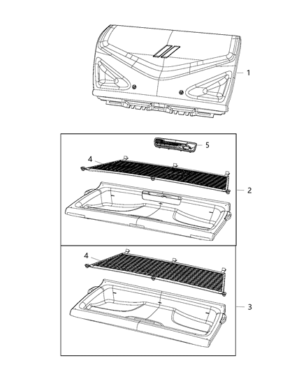 2018 Dodge Challenger Panel-Closeout Diagram for 6EQ84DX9AE