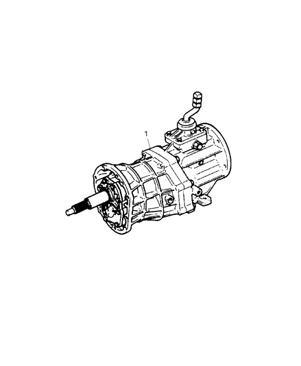 1999 Jeep Wrangler Trans-5 Speed Diagram for 52108118AB