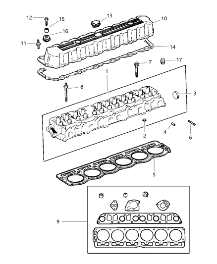 1997 Jeep Wrangler Cylinder Head Diagram 2