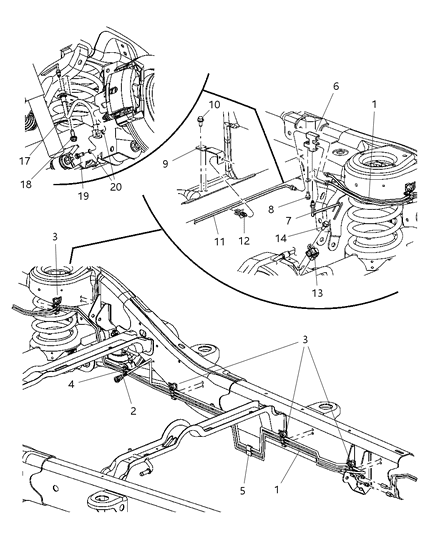 2004 Dodge Durango Line-Brake Diagram for 52855276AA