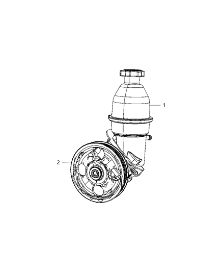 2007 Dodge Nitro Power Steering Pump Diagram 1