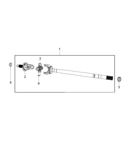 2016 Ram 3500 Axle Shafts Diagram