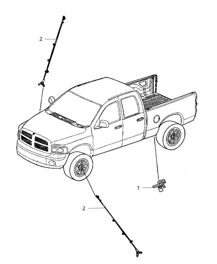 2008 Dodge Ram 3500 Pickup Sensors - Brakes Diagram