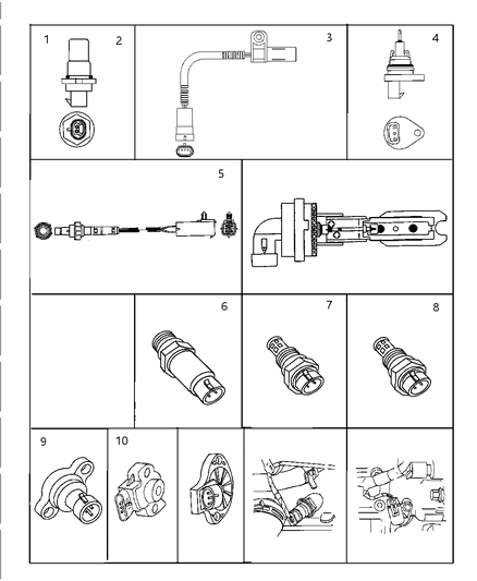 1999 Chrysler Sebring Sensors Diagram