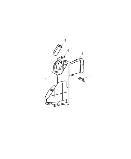 2008 Chrysler Crossfire Bracket-Air Duct Diagram for 5096510AB