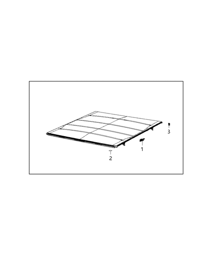 2018 Ram 3500 Pickup Tonneau Cover, Folding Diagram
