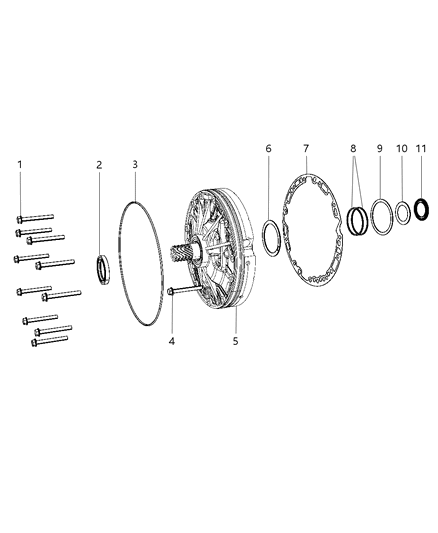 2007 Dodge Ram 3500 Oil Pump Serviceable Parts Diagram