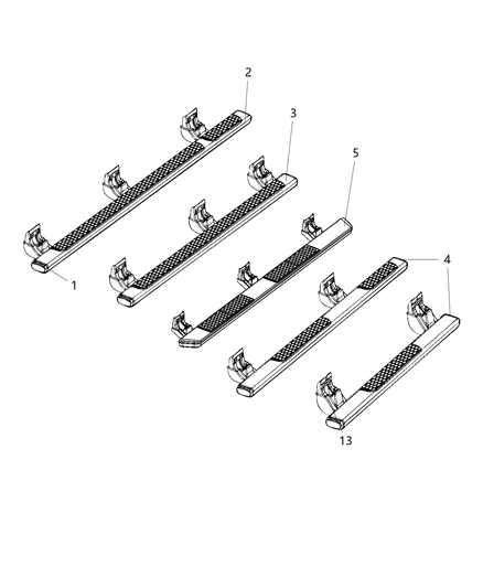 2017 Ram 3500 Step, Body Side Diagram