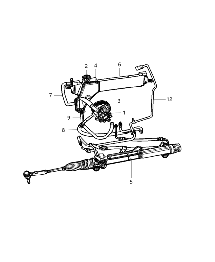 2007 Jeep Grand Cherokee Power Steering Hose Diagram 3