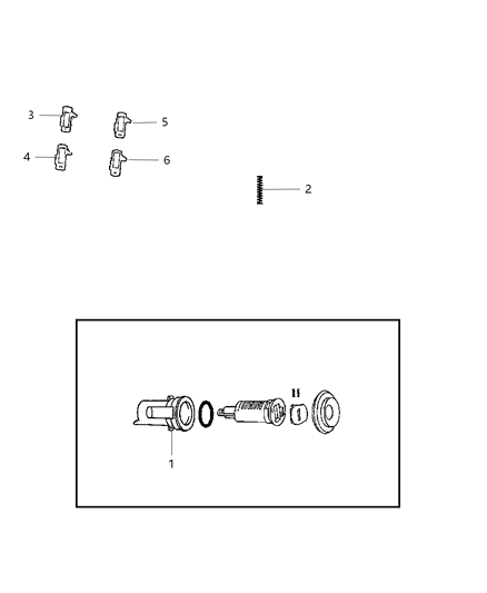 2010 Dodge Nitro Ignition Lock Cylinder Diagram
