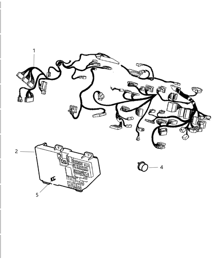 2000 Dodge Intrepid Wiring-Instrument Panel Diagram for 4759890AA