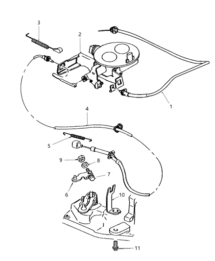 1997 Dodge Dakota Throttle Control Diagram 2