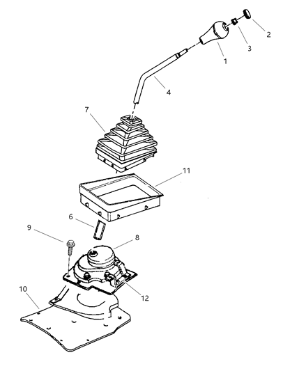 1997 Jeep Wrangler Gear Shift Controls Diagram