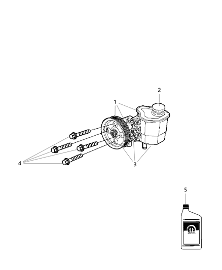 2009 Dodge Durango Kit-Power Steering Diagram for R8034333AB