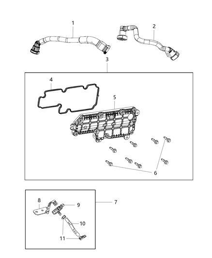 2018 Jeep Wrangler Tube-PCV Diagram for 4893612AA