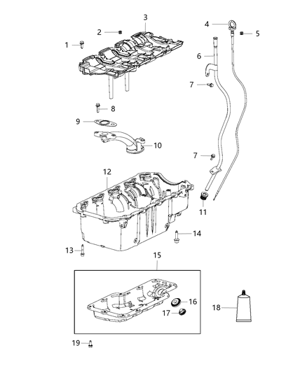 2018 Jeep Wrangler SEALER-RTV Gray Diagram for 68379579AA