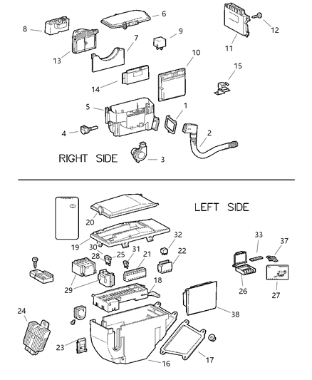 2008 Chrysler Crossfire Module-Transmission Control Diagram for 68030996AB