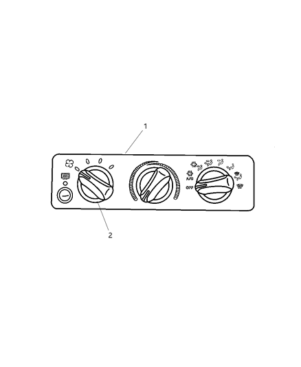 1999 Dodge Ram Van Control, HEVAC Diagram