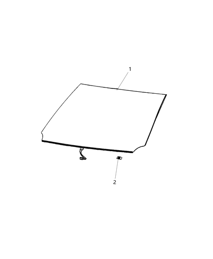 2021 Jeep Compass Windshield Diagram for 55112754AE