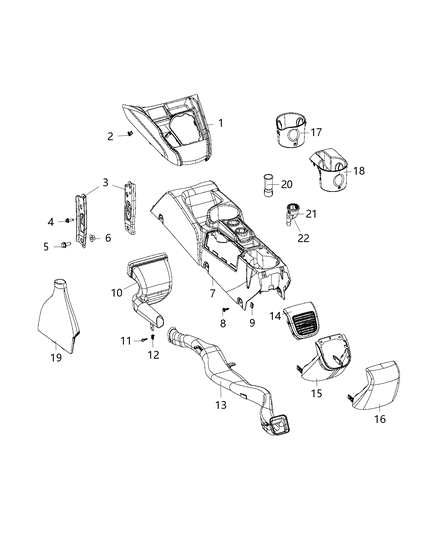 CAP-POWER OUTLET Diagram for 68470626AA