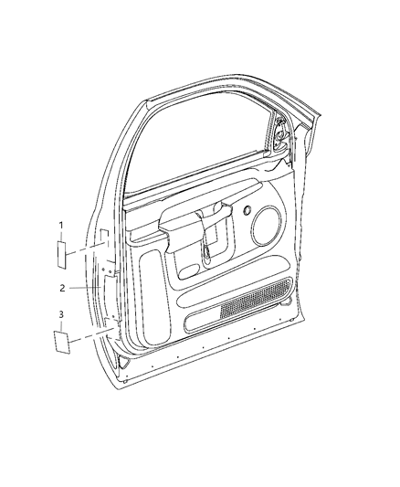 2010 Dodge Ram 3500 Cab Chassis Front Door Diagram