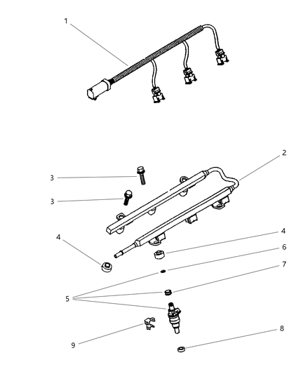 1997 Chrysler Cirrus Tube Diagram for MD330478