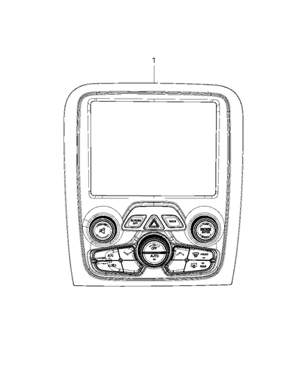 2014 Dodge Viper Switches, A/C And Heater Control Diagram