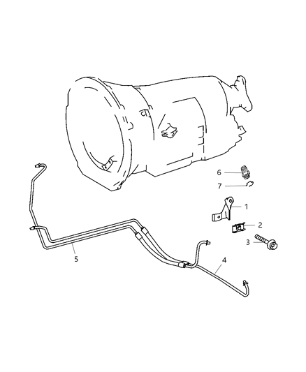 2009 Dodge Sprinter 3500 Tube-Oil Cooler Diagram for 68006237AA