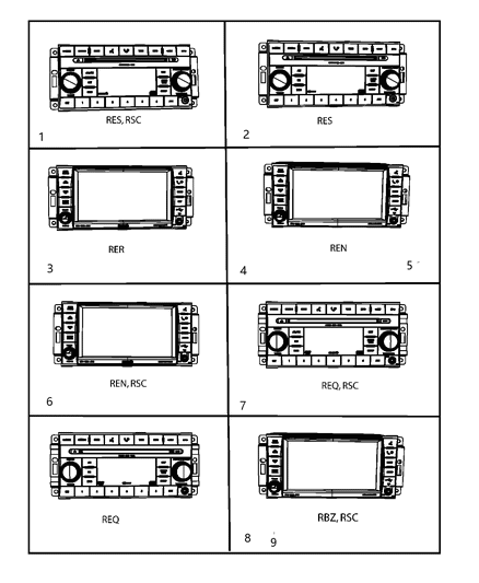 2010 Jeep Grand Cherokee Radio-AM/FM/CD/DVD/HDD/SATELLITE Diagram for 5064959AG