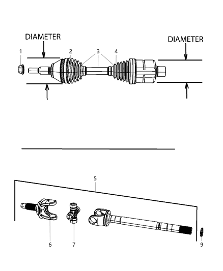 2003 Dodge Ram 2500 Front Axle Shafts Diagram