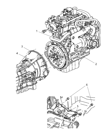 2007 Jeep Liberty Transmission Mounting Diagram