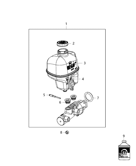 2012 Ram 2500 Brake Master Cylinder Diagram 2