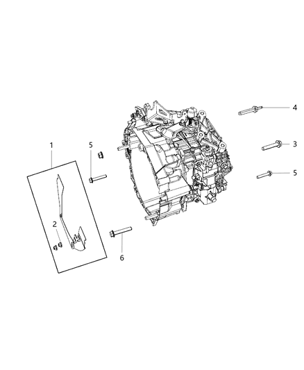 2016 Dodge Journey Mounting Bolts Diagram