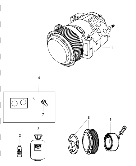 2011 Ram 1500 Air Conditioning Diagram for 2AMA1436AA