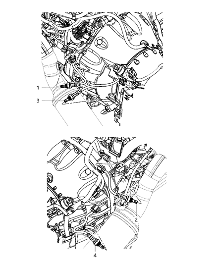 2012 Dodge Durango Oxygen Sensors Diagram 1