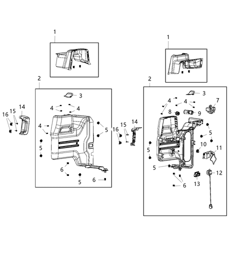 2021 Jeep Wrangler Reflector-Alarm System Diagram for 68284270AA