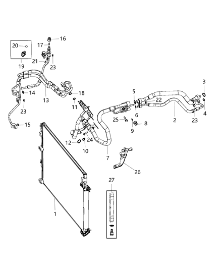 2017 Jeep Cherokee A/C Plumbing Diagram 3