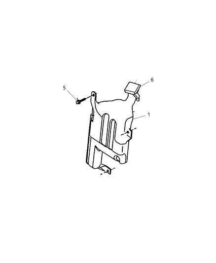 1999 Dodge Dakota Bottle-COOLANT Recovery Diagram for 52028762AA