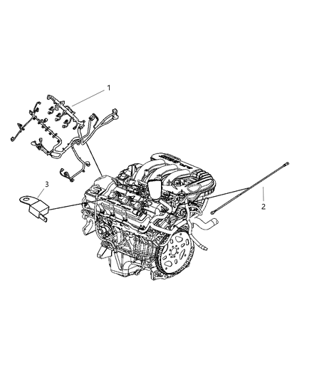 2010 Dodge Charger Wiring-Engine Diagram for 5148098AD