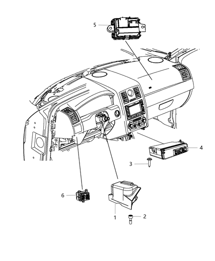 2015 Dodge Charger Module-Vehicle Systems Interface Diagram for 68236708AB