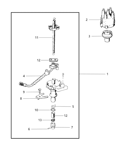 1999 Jeep Cherokee Distributor Diagram 1