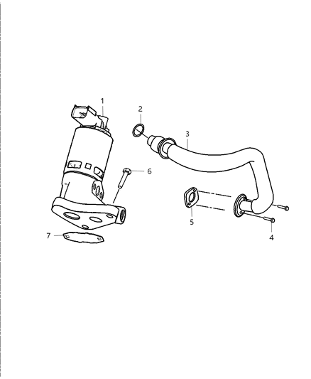 2010 Dodge Dakota EGR Valve Diagram