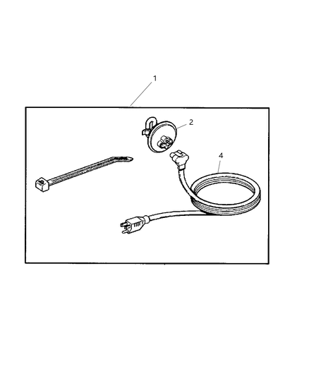 2001 Dodge Ram 2500 Quad & Club Cab Heater Kit Diagram