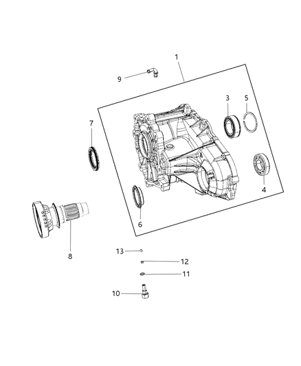 2011 Dodge Durango Front Case Half Diagram