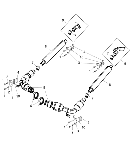 2017 Dodge Viper Exhaust System Diagram