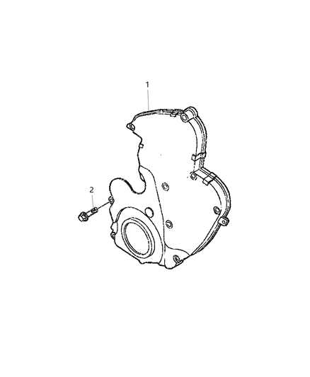 2018 Ram ProMaster 2500 Timing Case Cover Diagram 1